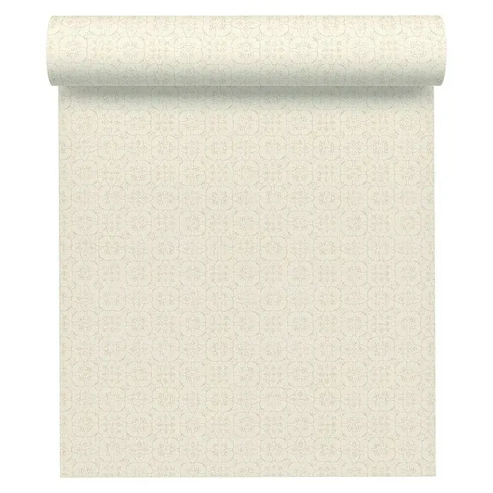 AS Creation Hygge Vliestapete Blumenmuster - Creme, Floral, 10,05 x 0,53 m - Vorderansicht