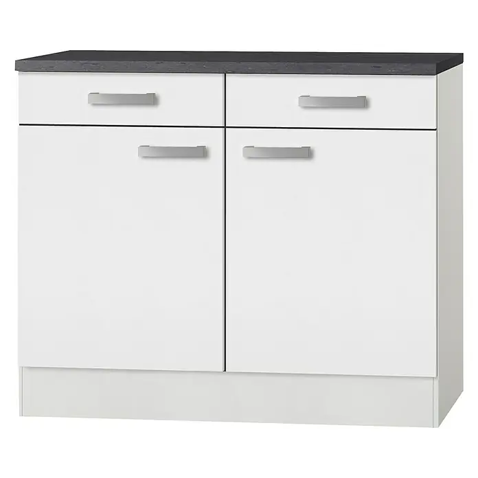 Optifit Oslo Unterschrank Oslo 214 - 60 x 100 x 84,8 cm, Weiß