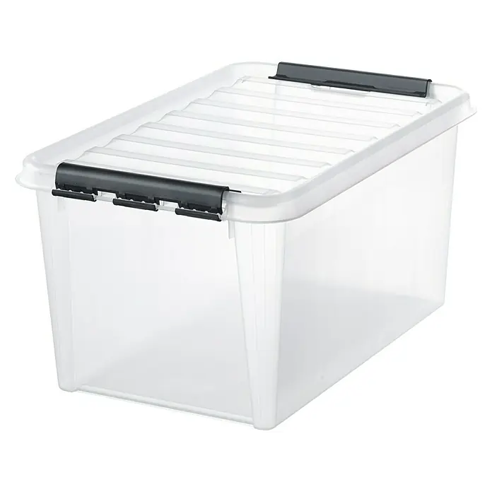 SmartStore Aufbewahrungsbox Classic - L x B x H: 60 x 40 x 31 cm, Kunststoff, Transparent