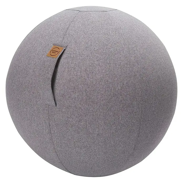 Sitting Ball Gymnastikball Felt - Grau, Durchmesser: 65 cm, Material Bezug: 100 % Polyester - Vorderansicht