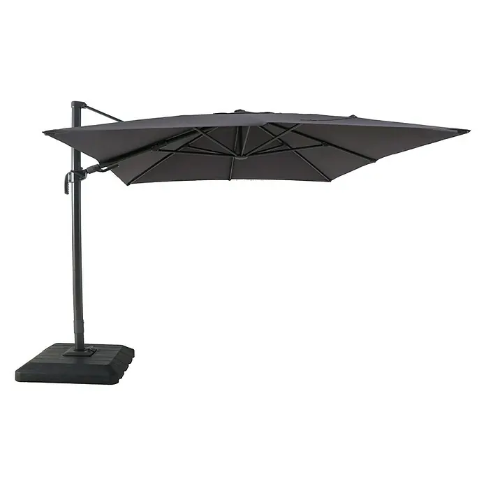 Sunfun Zweefparasol Capri - Antraciet, 300 x 350 cm