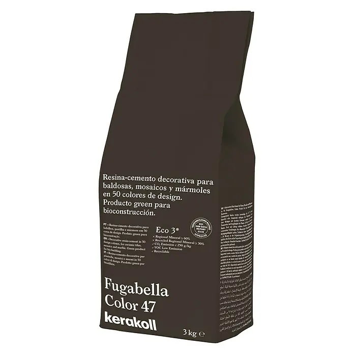 Kerakoll Sellador de resina - cemento Fugabella - Tono de color: 47, 3 kg