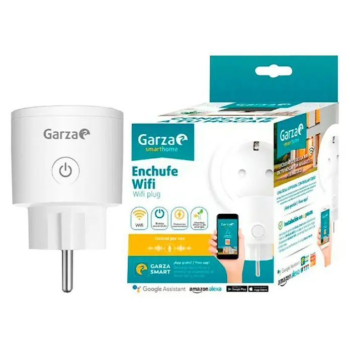 Garza Smart Home Enchufe inteligente WiFi - Blanco, IP20