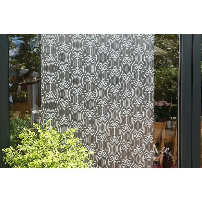 D-c-fix Static Premium Glasfolie Charis - 150 x 67,5 cm, Transparent, Statisch haftend