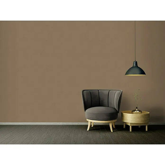 AS Creation Ethnic Origin Vliestapete - Dunkelbraun, Uni, 10,05 x 0,53 m - Stimmungsaufnahme