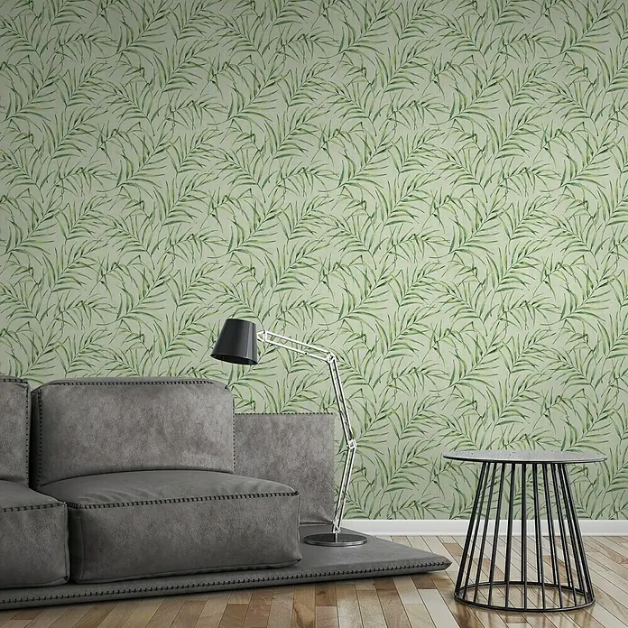 AS Creation Greenery Vliestapete Farnranke - Grün, Floral, 10,05 x 0,53 m - Stimmungsaufnahme