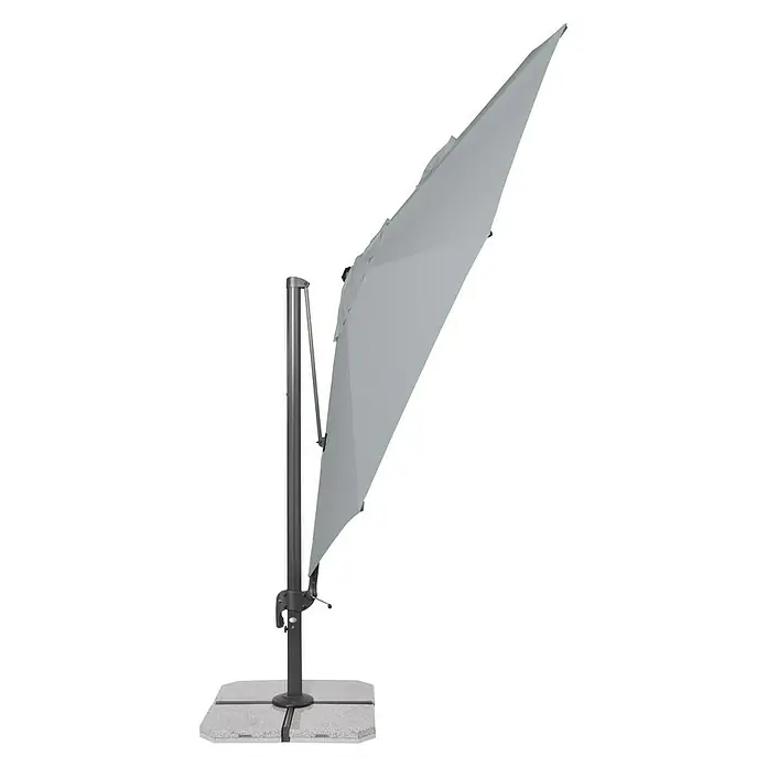 Derby Ravenna Pendelschirm Ravenna - Grau, Durchmesser: 392 cm - Vorderansicht