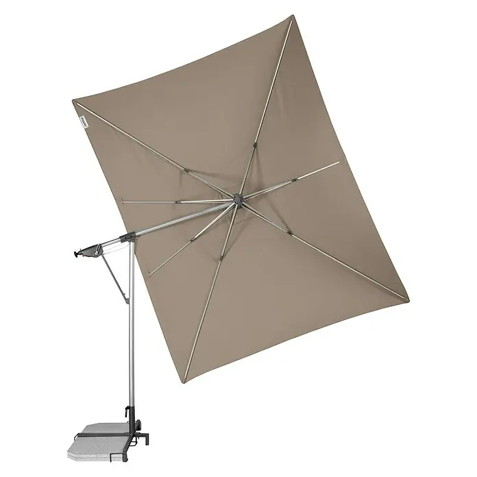Doppler Sunline Pendelschirm - Greige, L x B: 298 x 225 cm - Ansicht von unten