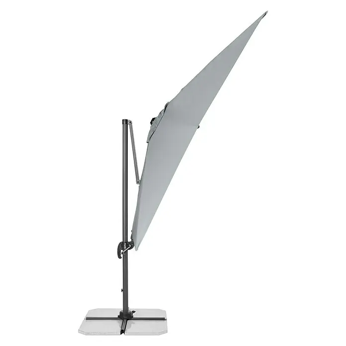 Derby Ravenna Pendelschirm AX - Hellgrau, L x B: 268 x 268 cm - Vorderansicht