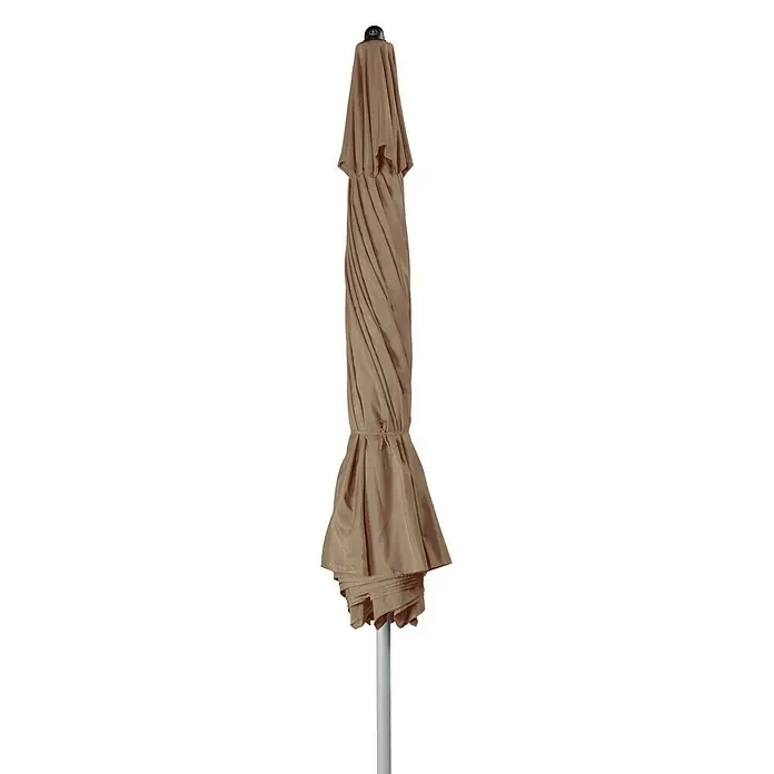Doppler Active Kurbelschirm - Greige, Durchmesser: 376 cm - Vorderansicht