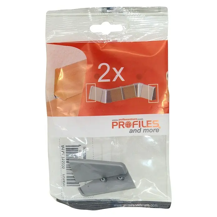 Profiles and more Endkappe FU147H - Silber, 2 Stk.