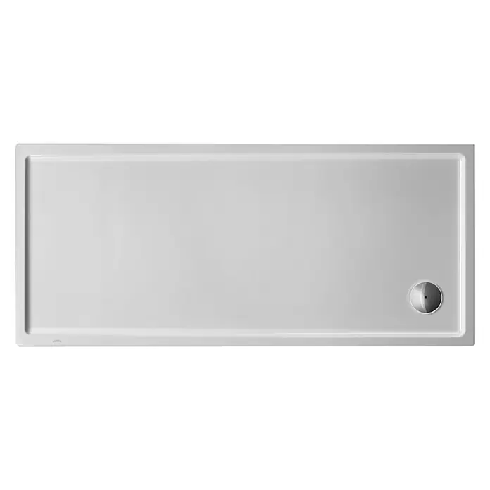 Duravit Duschwanne Starck Slimline - L x B: 170 x 90 cm, Kunststoff, Weiß, Ohne Antirutsch-Oberfläche - Ansicht von oben