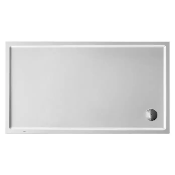 Duravit Duschwanne Starck Slimline - L x B: 160 x 90 cm, Kunststoff, Weiß, Ohne Antirutsch-Oberfläche - Ansicht von oben