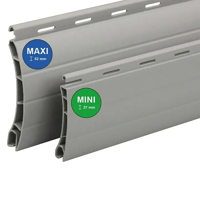 Schellenberg Rollladenprofil Mini - L x H: 180 x 3,7 cm, Geeignet für: Rollladen-Mini-Systeme, Grau