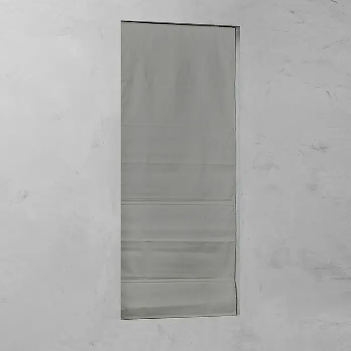 Raffrollo - B x H: 100 x 180 cm, Grau - Vorderansicht