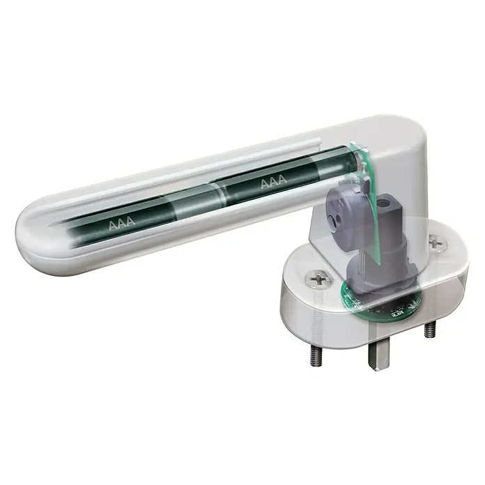 Schellenberg Alarm-Fenstergriff - Weiß, 115 dB - Detailaufnahme