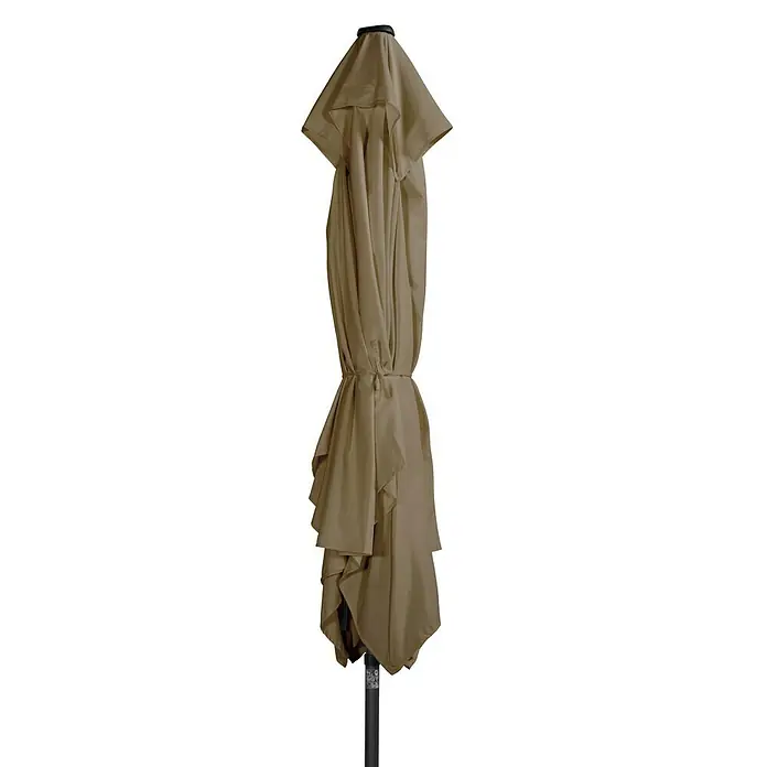 Derby Basic Lift Sonnenschirm Neo - Greige, L x B: 240 x 200 cm - Vorderansicht