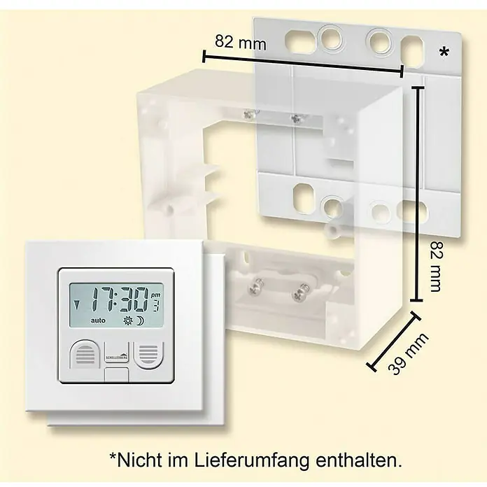 Schellenberg Aufputzrahmen - 82 x 82 x 39 mm, Weiß