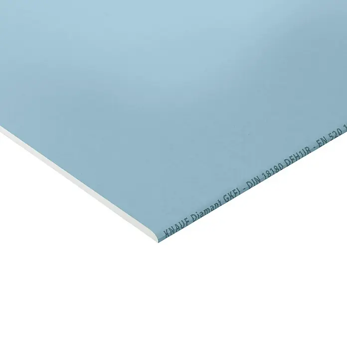 Knauf Gipskartonplatte Diamant GKFI - 2.000 x 600 x 12,5 mm, Imprägniert - Ansicht von oben