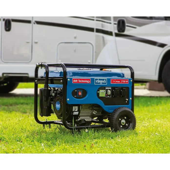 Scheppach Stromerzeuger SG 3100 - Nennleistung: 2.500 W, Tankvolumen: 15 l, Motorleistung: 5 kW - Anwendungsbeispiel