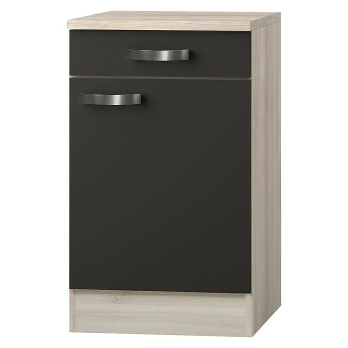 Optifit Unterschrank Faro U506-9 - 60 x 50 x 84,8 cm, Dekor Front: Anthrazit
