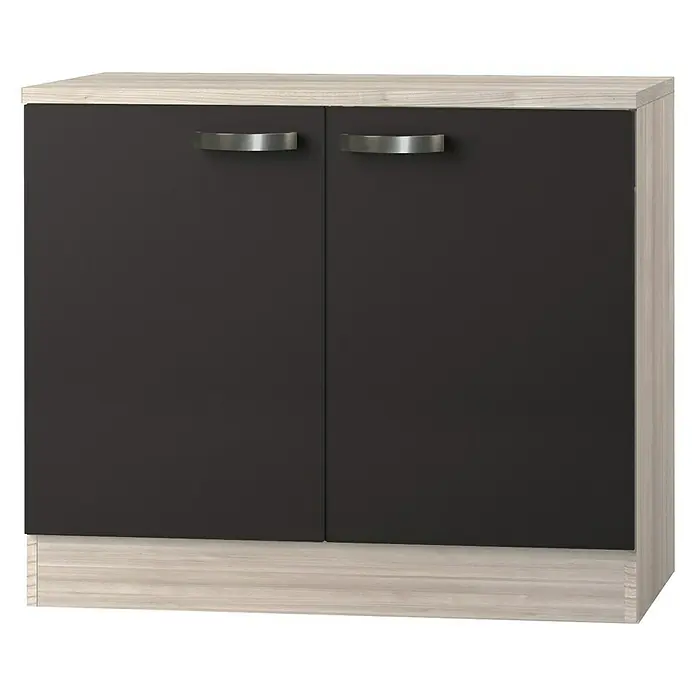Optifit Spülenunterschrank Faro SAPLO106-9 - 60 x 100 x 84,8 cm, Anthrazit