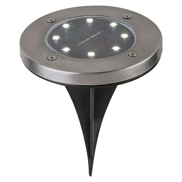 Solarleuchten-Set - LED, Ein-/Ausschalter, 2 Stk., Ø x H: 11,8 x 14 cm