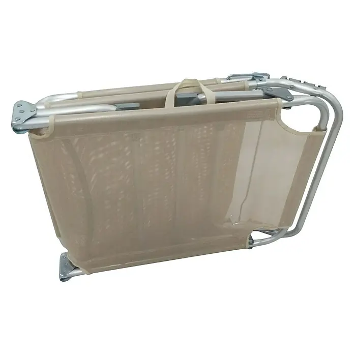 Tumbona Graciela - An x Pr x Al: 59 x 186 x 75 cm, Beige, Respaldo regulable