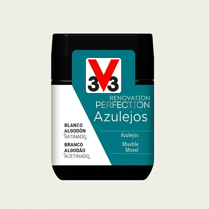V33 Esmalte para azulejos Renovation Perfection - Lino, 75 ml, Satinado