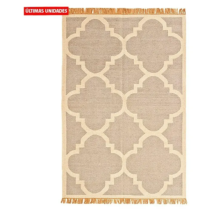 Alfombra Kilim - Beige/Marrón, 150 x 80 cm, Acrílico