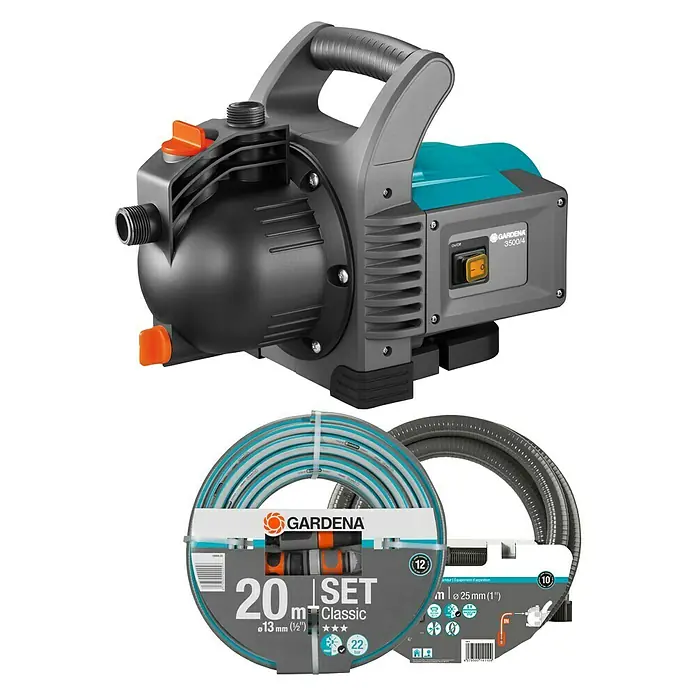 Gardena Classic Gartenpumpe Set 3500/4 - 800 W, 3.600 l/h - Vorderansicht