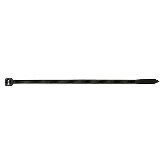 Index Bridas para cables de Nylon - Negro, L x An: 200 x 3,6 mm, 100 uds.