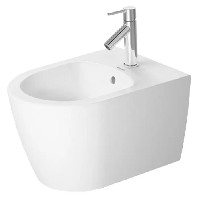 Duravit ME by Starck Wand-Bidet Typ 2 - Ohne Spezialglasur, Keramik, Weiß - Vorderansicht