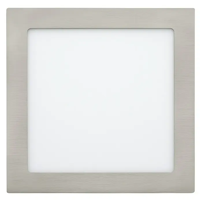Eglo Led-inbouwverlichting Fueva 1 - 16,5 W, Wit, Nikkel mat, l x b: 22,5 x 22,5 cm - Vooraanzicht