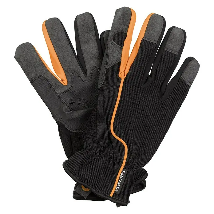 Fiskars Gartenhandschuhe - Konfektionsgröße: 10, Schwarz/Orange - Ansicht von oben