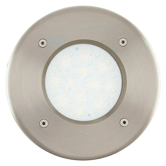 Eglo LED-Einbauleuchte Lamedo - 2,5 W, Edelstahl, Einbaudurchmesser: 10 cm - Vorderansicht