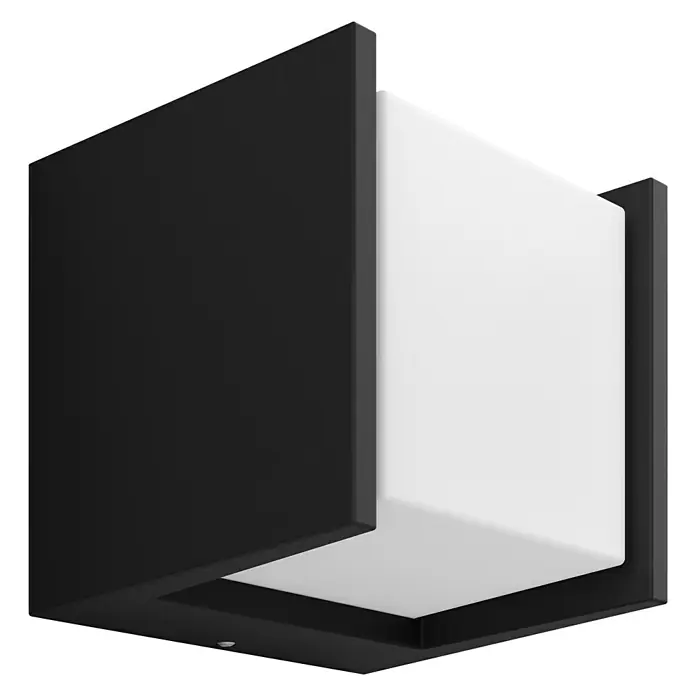 Philips Hue Aplique exterior LED Fuzo cuadrado - 15 W, 14 x 12,7 x 13 cm, IP44