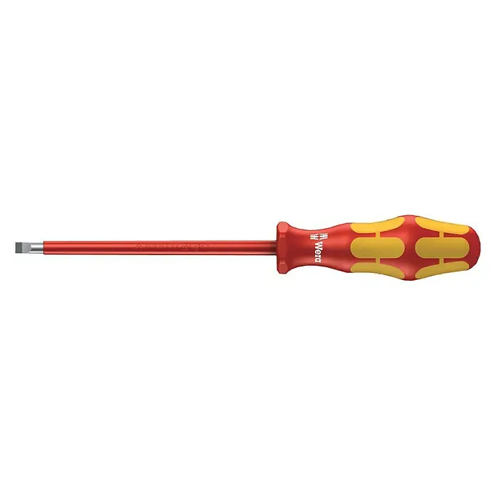 Wera Kraftform Plus VDE Odvijač VDE 160 i - Širina oštrice: 5,5 mm, Duljina oštrice: 125 mm - Pogled sprijeda
