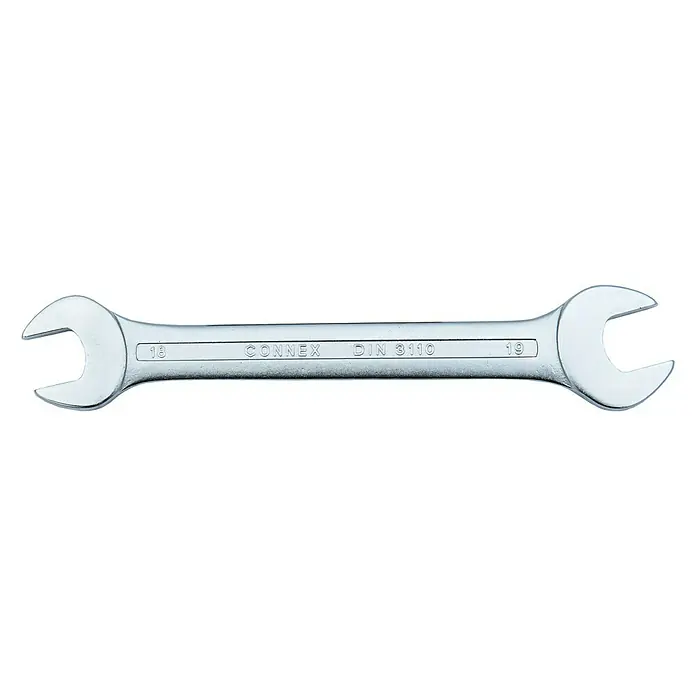 Llave fija de doble boca DIN 3110 - Ancho de llave: 18 x 19 mm, DIN 3110