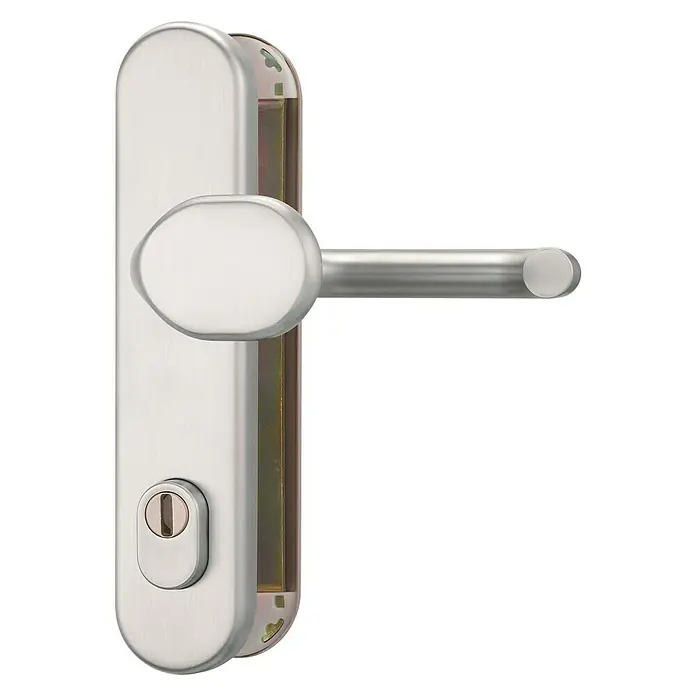 Abus Schutzbeschlag SB 815 - Hauseingangstür, Aluminium, Türstärke: 37 mm - 72 mm, Drücker beidseitig