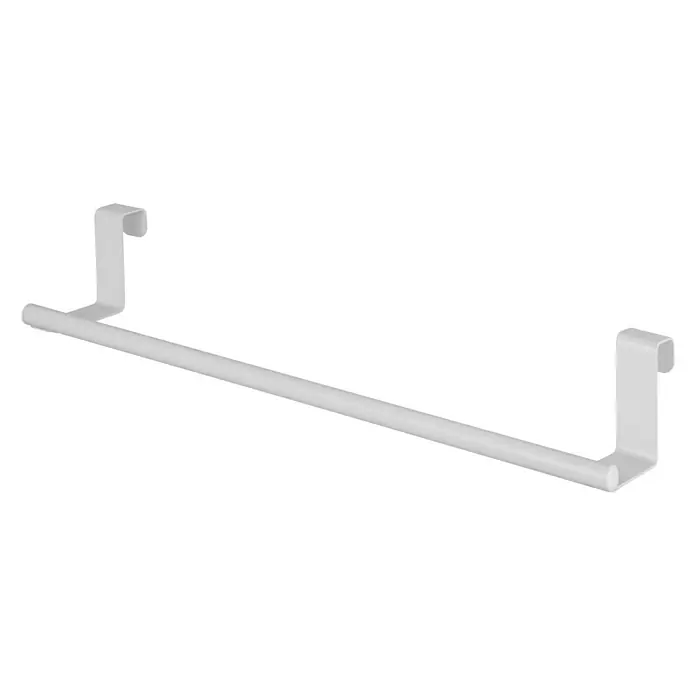 Toallero de gancho para mueble - Largo: 38 cm, Blanco, Mate
