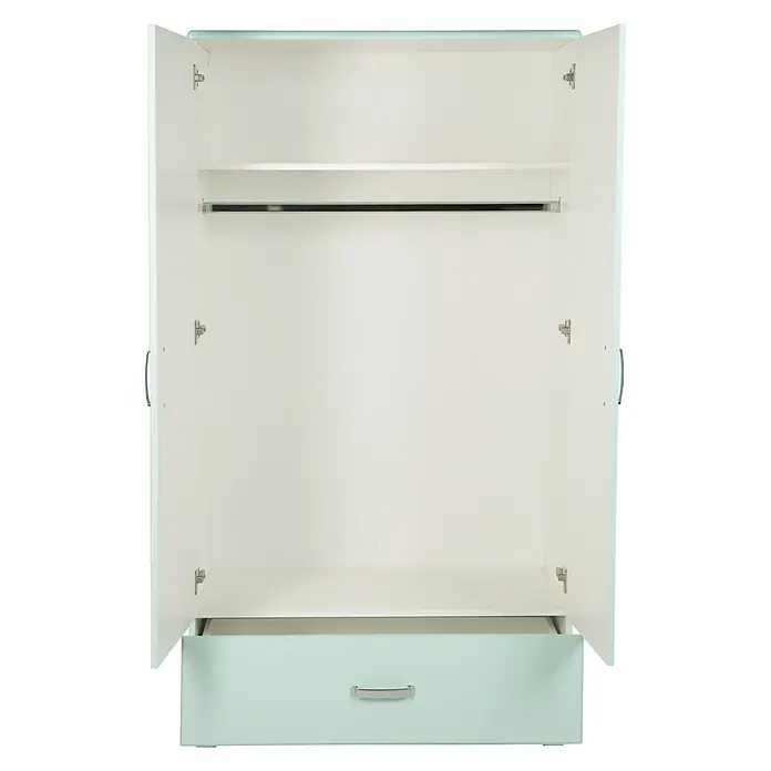 Phönix Miami Drehtürschrank - L x B x H: 52 x 98 x 200 cm, Mintgrün - Vorderansicht