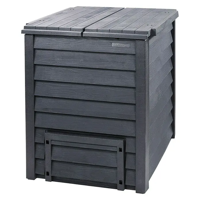 Garantia Komposter Thermo-Wood - 600 l, 80 x 80 x 100 cm, Ohne Bodengitter - Rechte Seitenansicht