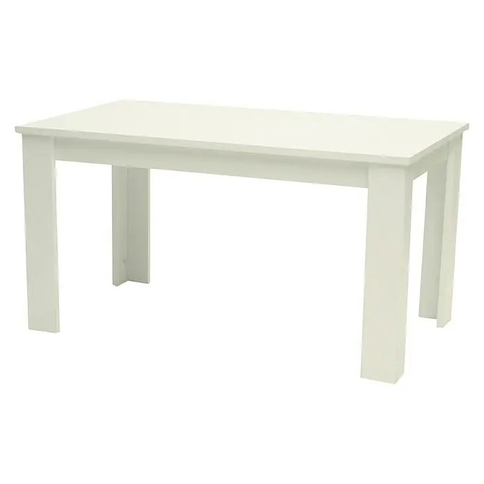 Phönix Casablanca Esstisch - L x B x H: 90 x 160 x 74 cm, Weiß - Vorderansicht