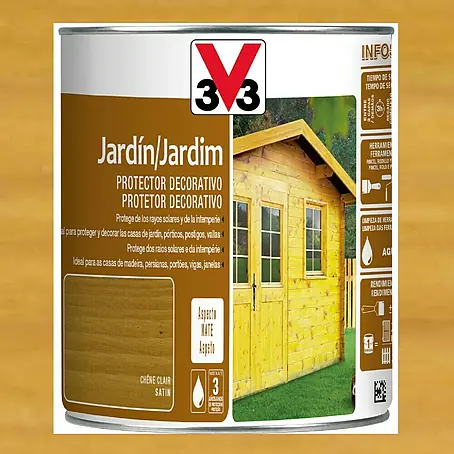 V33  Protección para madera decorativo Jardín