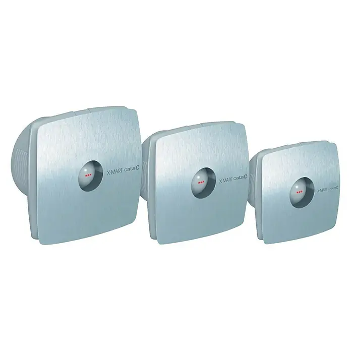 Cata Extractor de baño X-MART 10 - Acero inoxidable, Diámetro: 100 mm