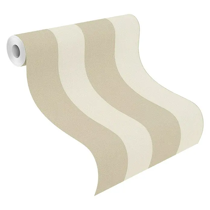 Rasch Tapetenwechsel Vliestapete Streifen - Beige, Streifen, 10,05 x 0,53 m - Anwendungsbeispiel