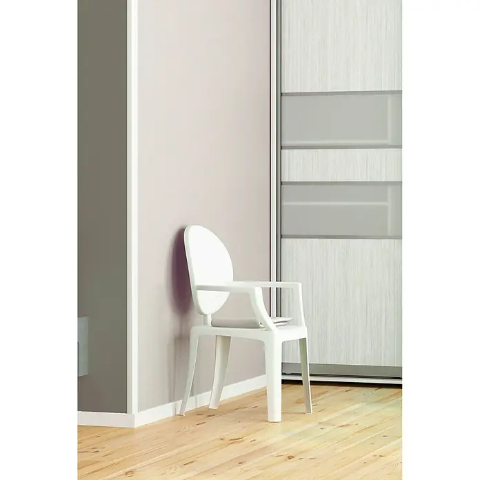 Winkelprofil CP 20 - 200 x 2,2 x 2,2 cm, HD Polymer, Weiß - Vorderansicht