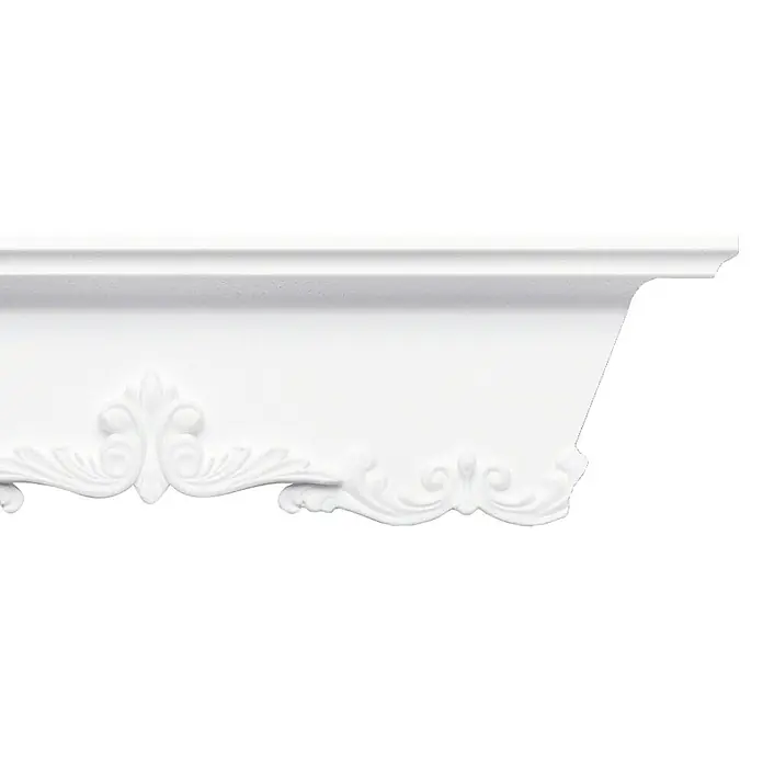 Zierprofil Prestige Victoria-F - 200 x 6,5 x 10 cm, Expandiertes Polystyrol (EPS) - Vorderansicht