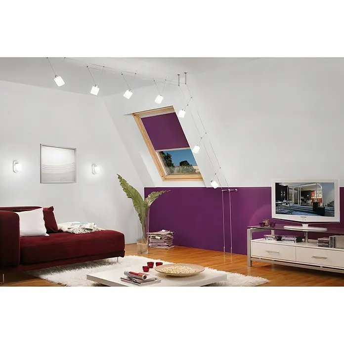 Paulmann DecoSystems Pantalla de lámpara Zyli - Diámetro: 7 cm, Blanco, Vidrio, Forma: Redonda - Foto ambiente